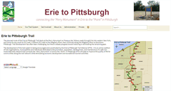 Desktop Screenshot of eriepittsburghtrail.org